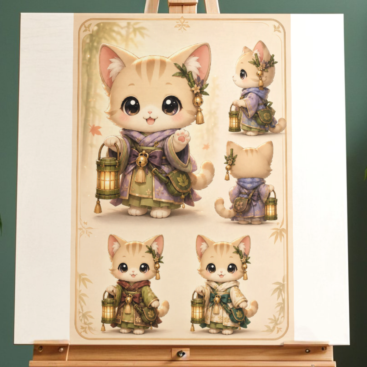 Premium Chibi-Charaktere und Chibi japanische Motive AI Prompt Bundle