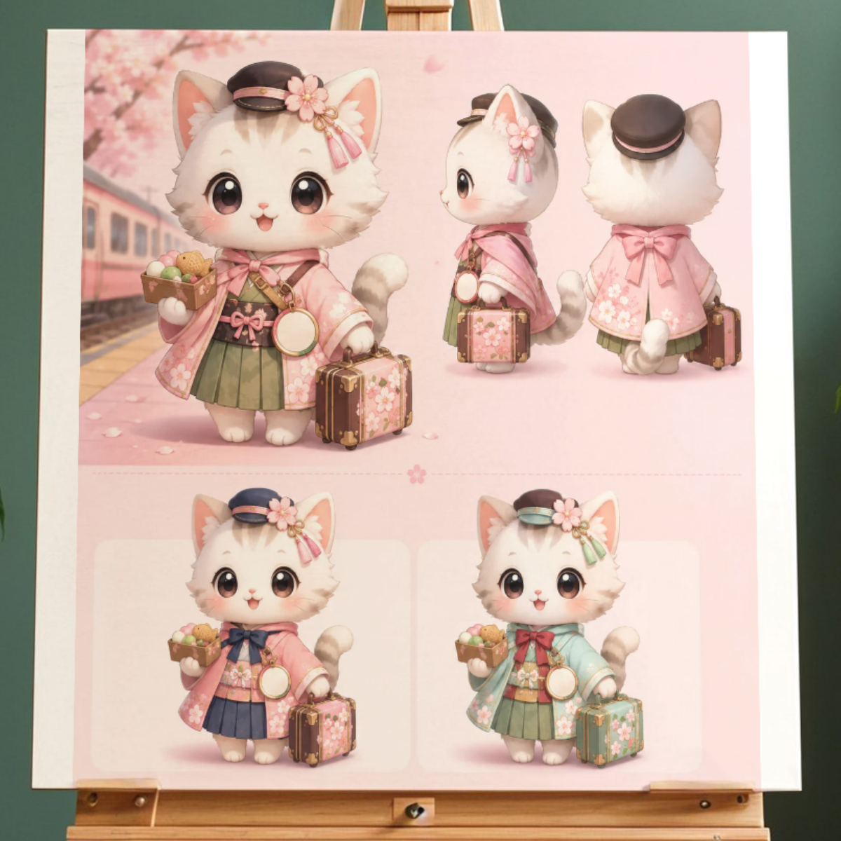 Premium Chibi-Charaktere und Chibi japanische Motive AI Prompt Bundle