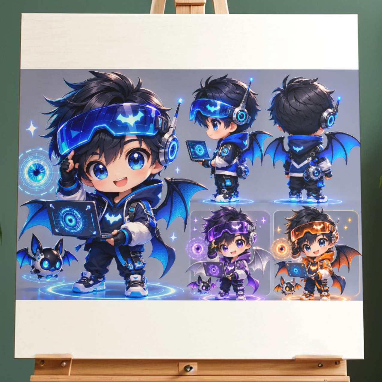 Premium Chibi-Charaktere und Chibi japanische Motive AI Prompt Bundle