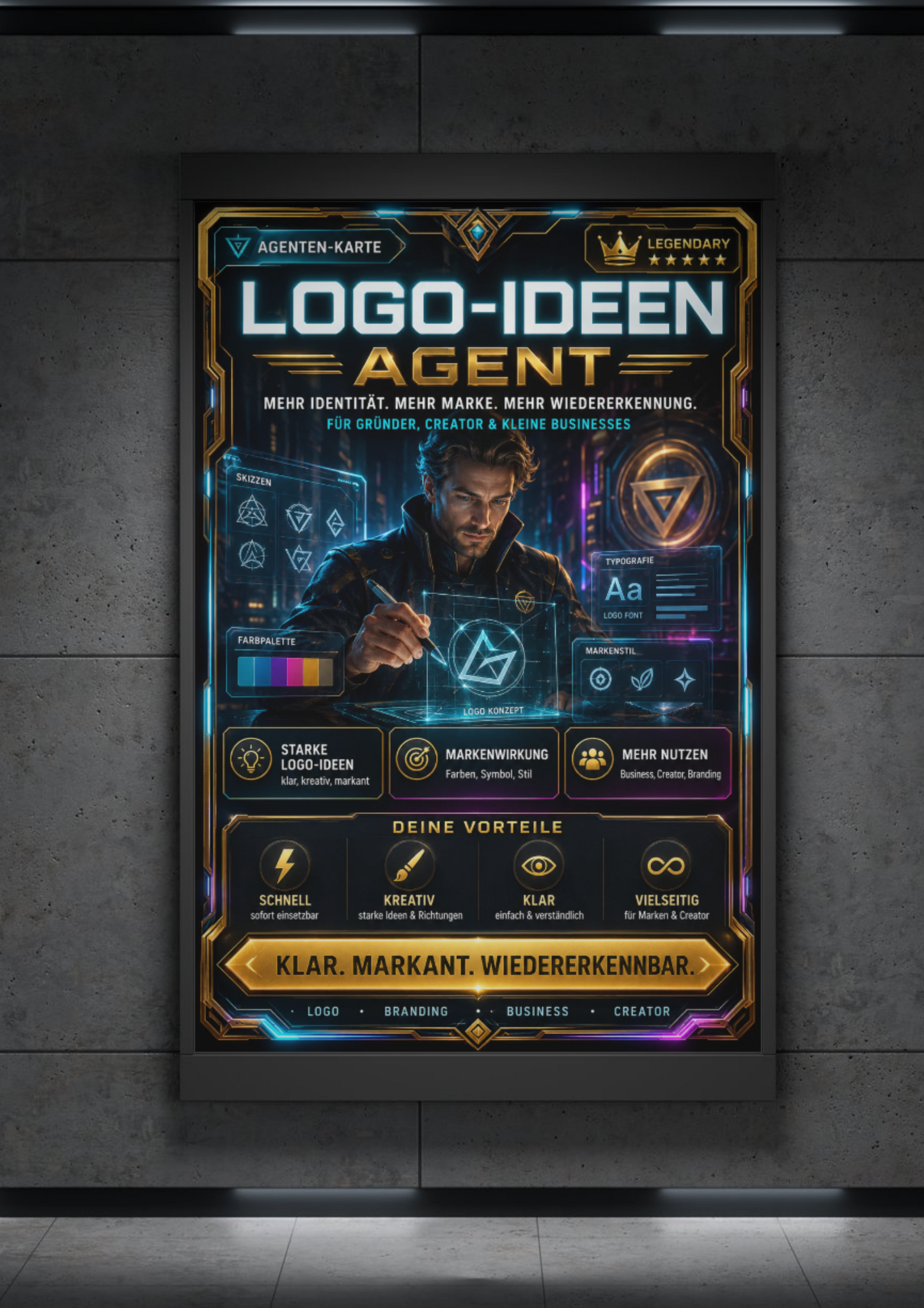 Logo-Ideen Agent Für Gründer, Creator & kleine Businesses