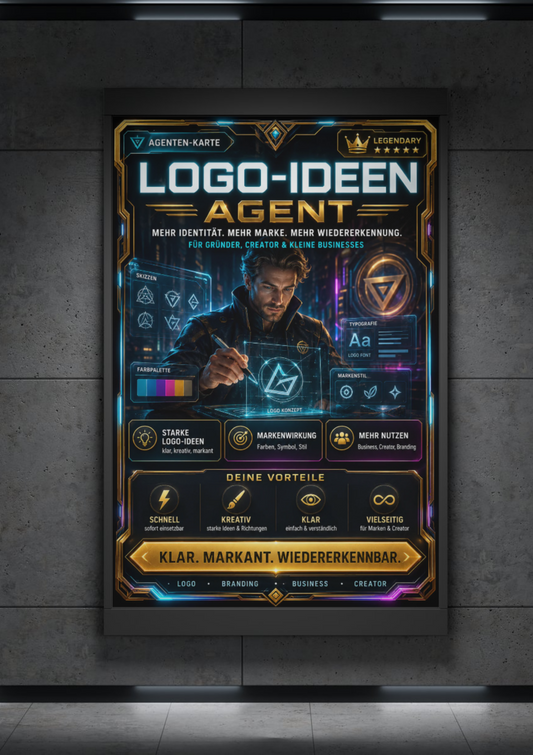 Logo-Ideen Agent Für Gründer, Creator & kleine Businesses