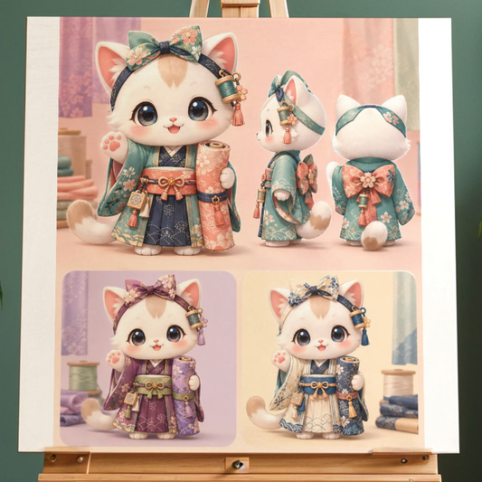 Premium Chibi-Charaktere und Chibi japanische Motive AI Prompt Bundle