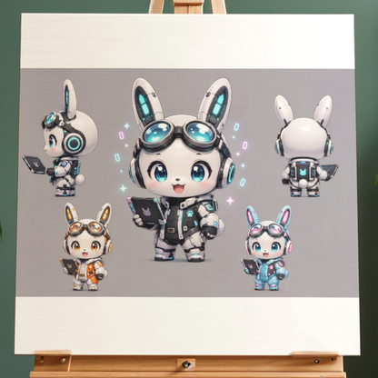 Premium Chibi-Charaktere und Chibi japanische Motive AI Prompt Bundle