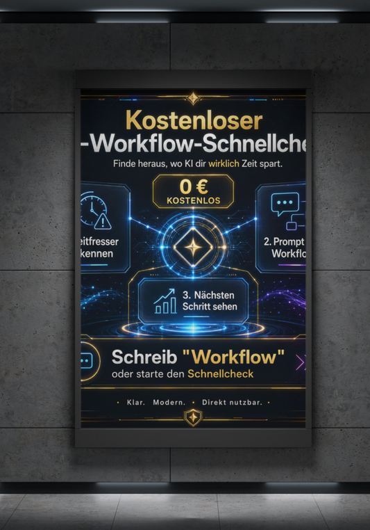 🔥Kostenloser KI-Workflow & Pipeline-Schnellcheck