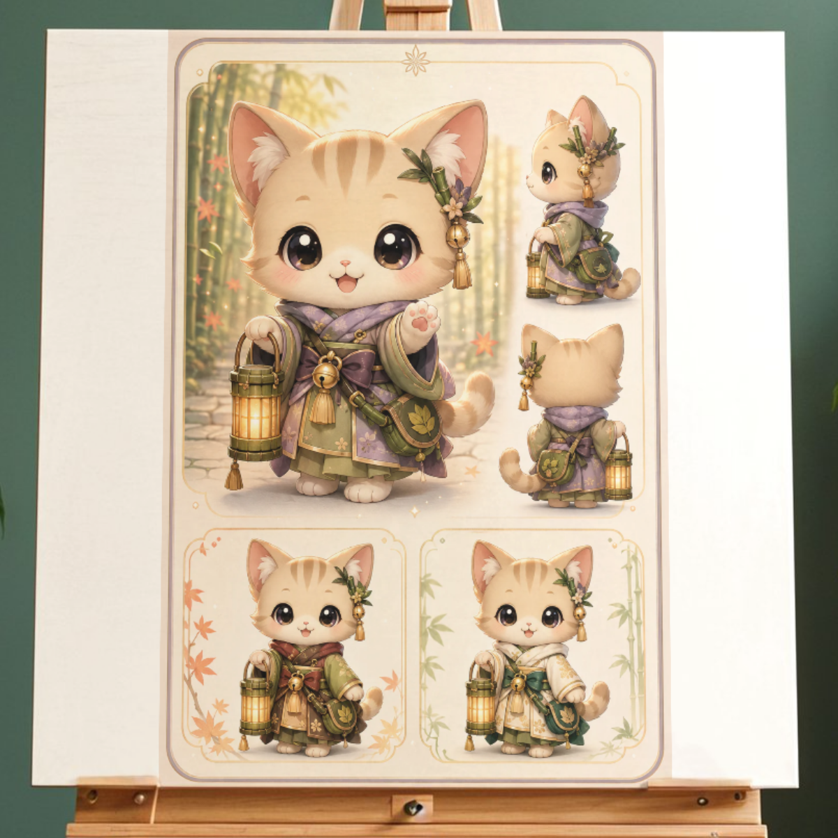 Premium Chibi-Charaktere und Chibi japanische Motive AI Prompt Bundle