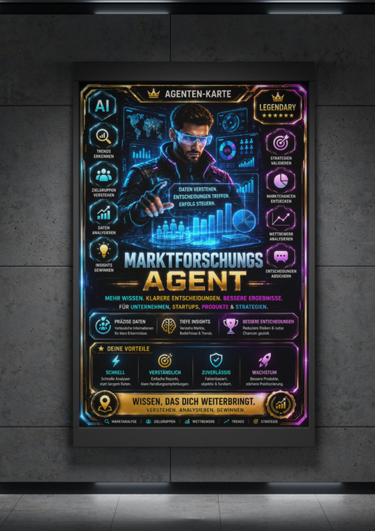 Marktforschung  Premium Agent Card