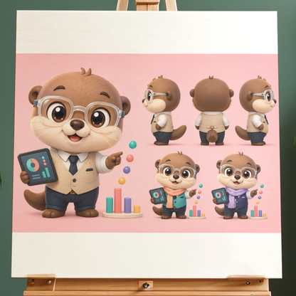Premium Chibi-Charaktere und Chibi japanische Motive AI Prompt Bundle