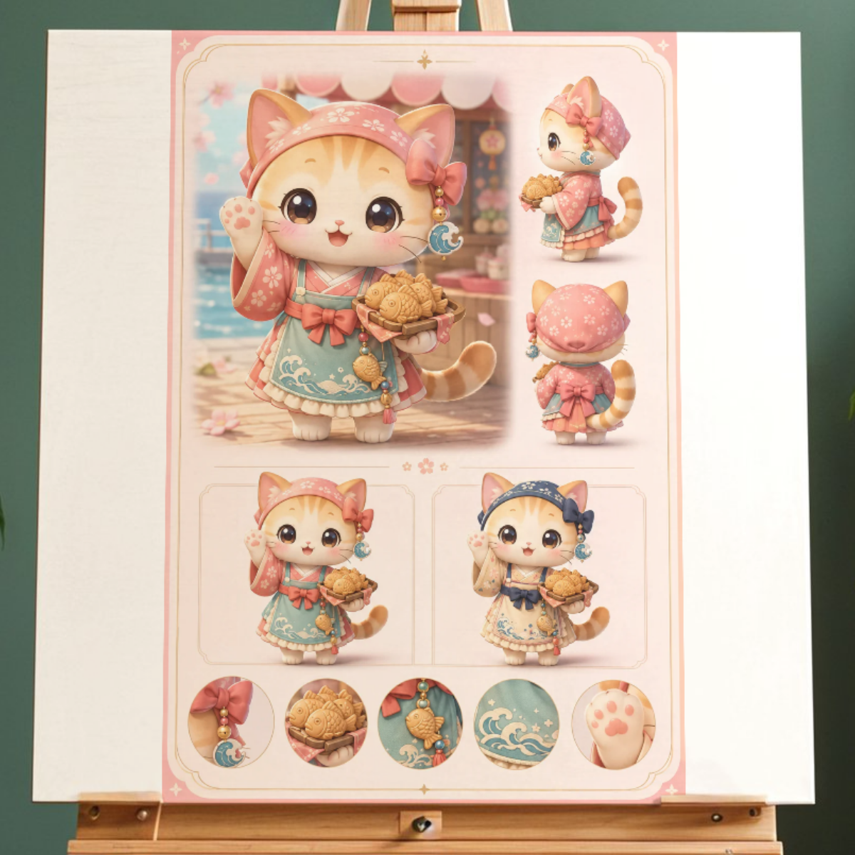 Premium Chibi-Charaktere und Chibi japanische Motive AI Prompt Bundle