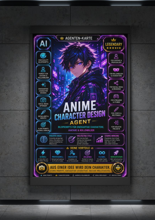 Agent Bildpromptdesigner: Anime Character Design